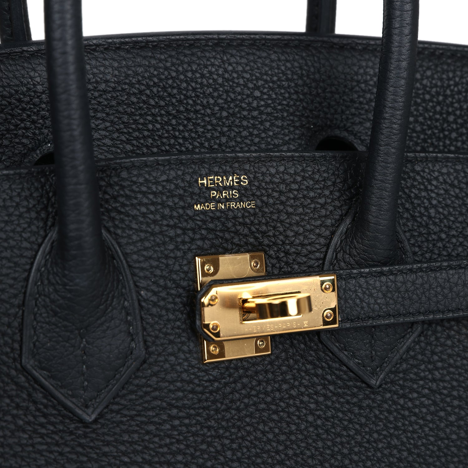 Hermes Birkin 25 Black Togo Gold Hardware