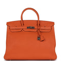 New Hermes Birkin 40 Orange Togo Palladium Hardware