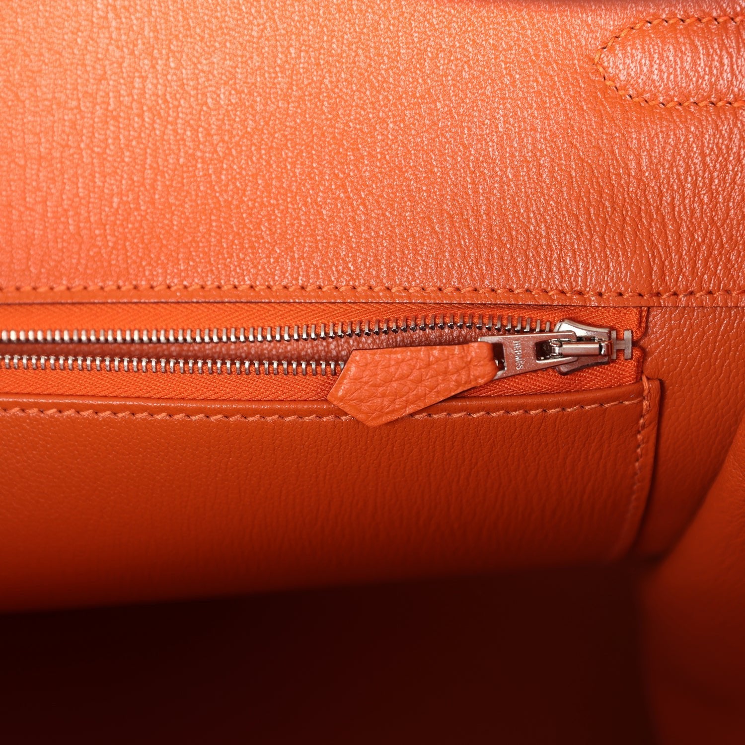 New Hermes Birkin 40 Orange Togo Palladium Hardware