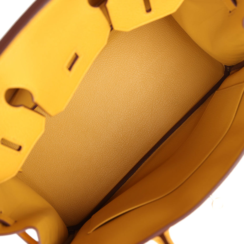Hermes Birkin 30 Jaune Ambre Togo Palladium Hardware