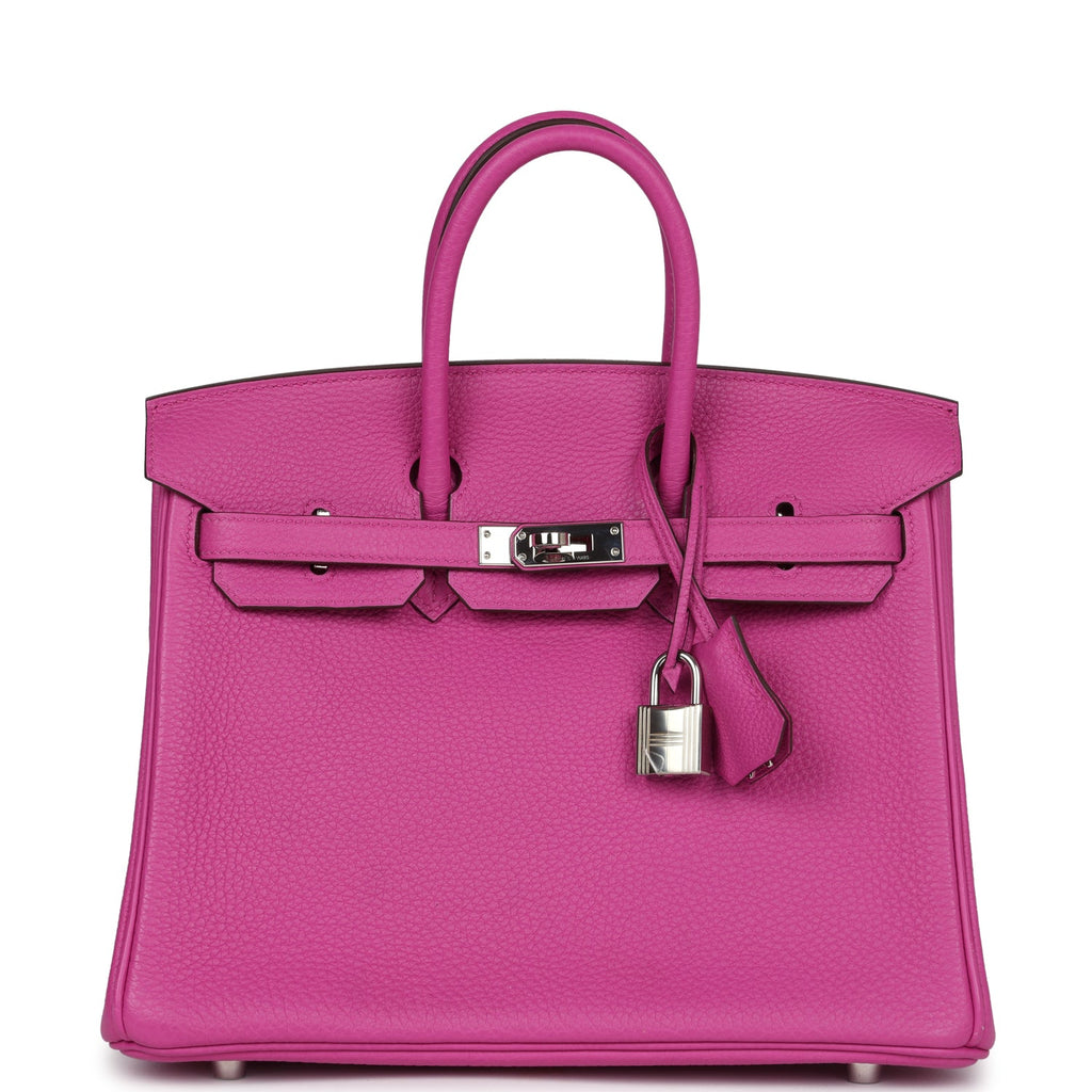 New Hermes Birkin 25 Magnolia Togo Palladium Hardware