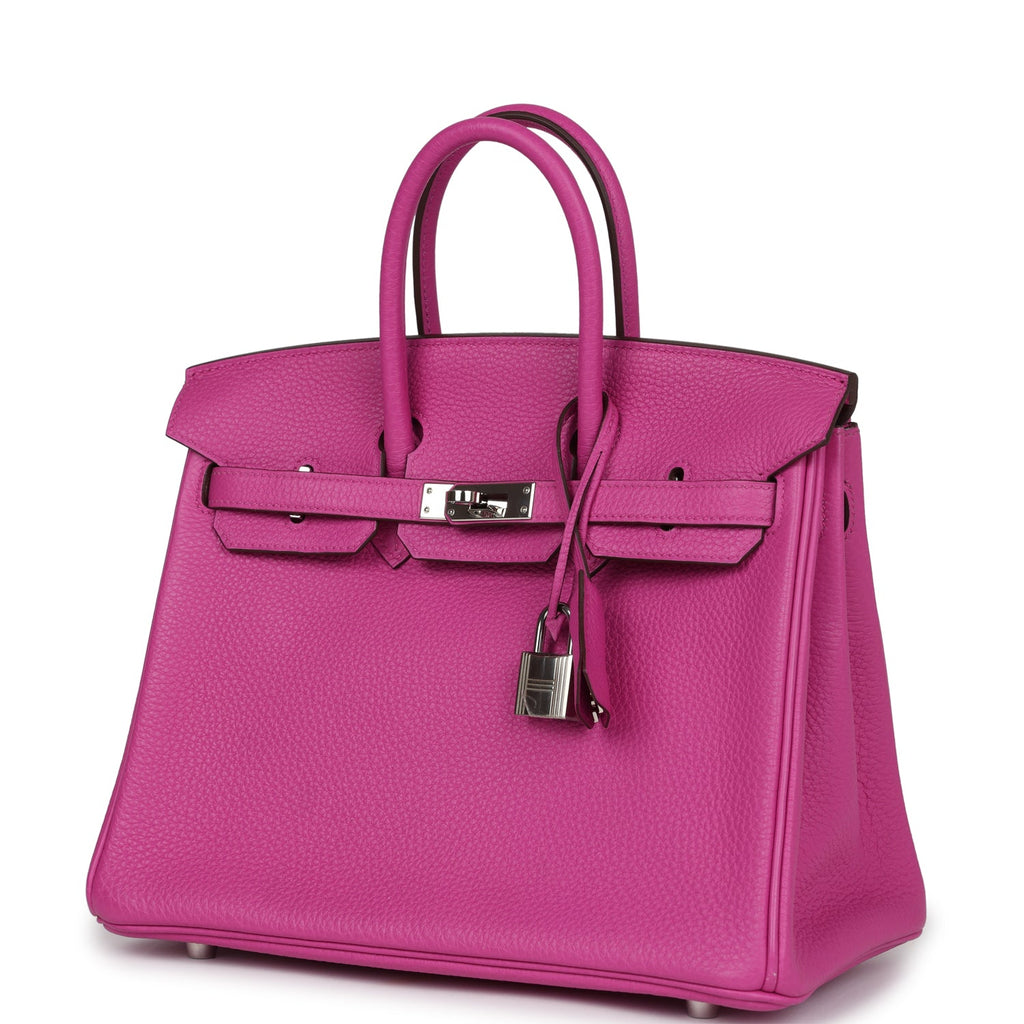 New Hermes Birkin 25 Magnolia Togo Palladium Hardware