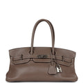 Hermes Shoulder Birkin 42 JPG Etoupe Clemence Palladium Hardware