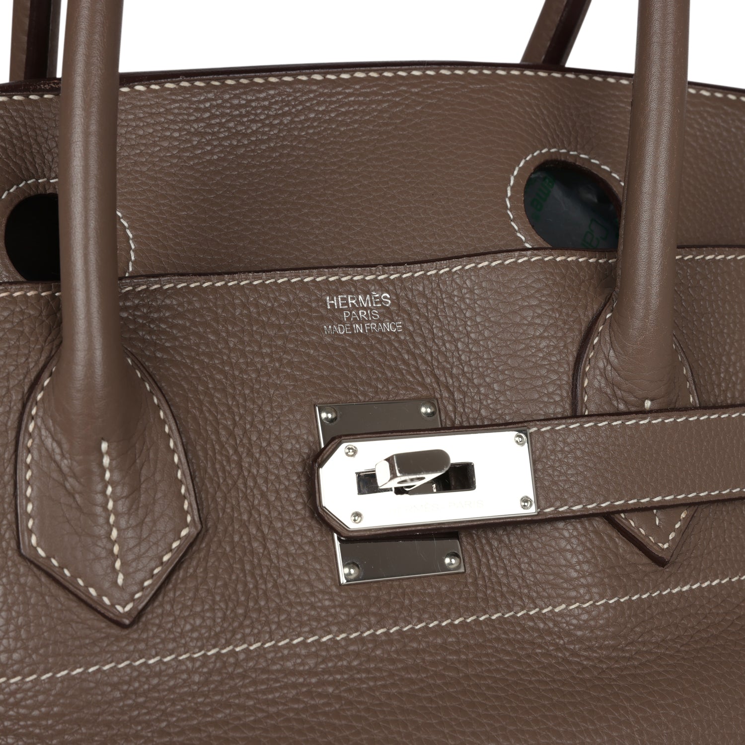 Hermes Shoulder Birkin 42 JPG Etoupe Clemence Palladium Hardware