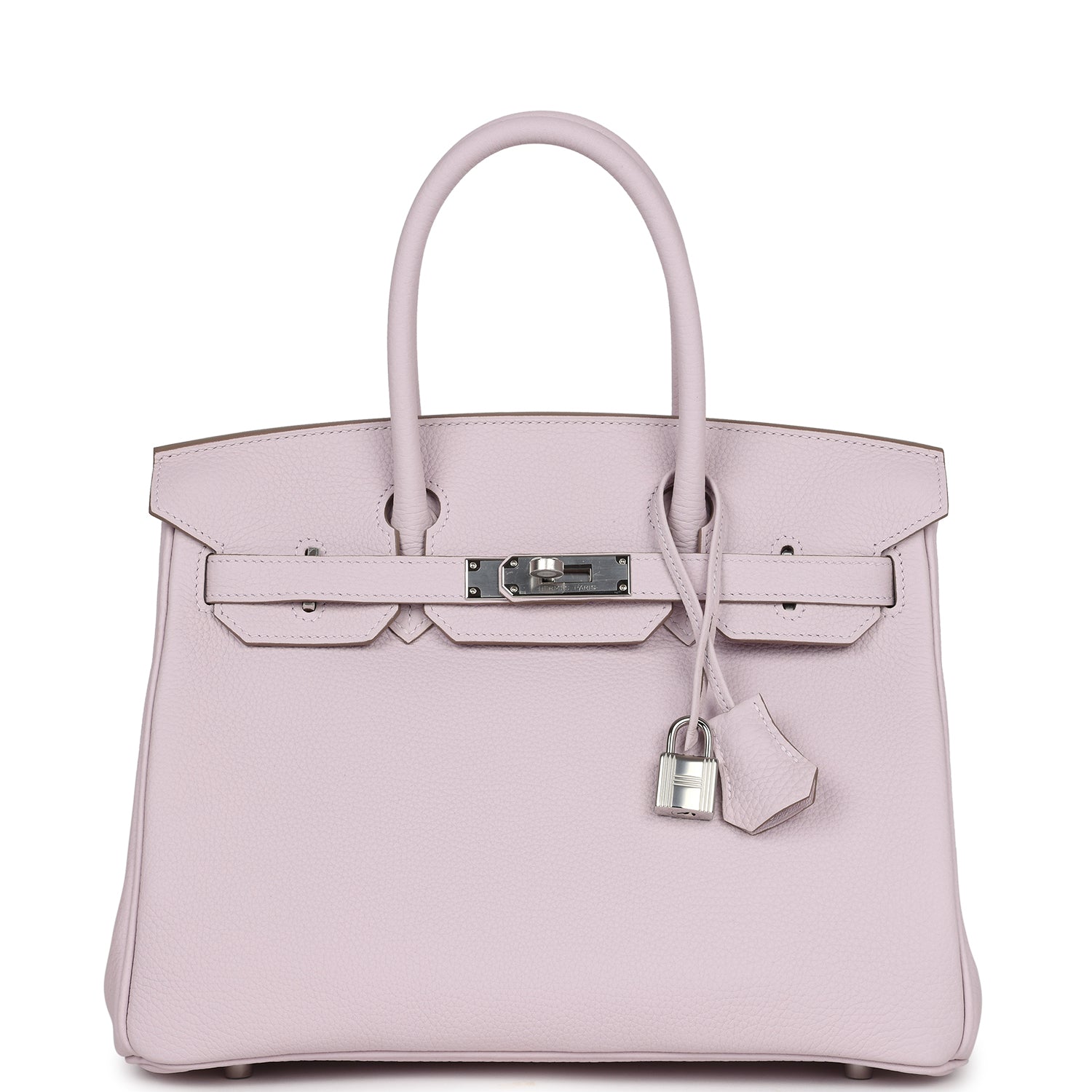 Hermes Birkin 30 Mauve Pale Clemence Palladium Hardware