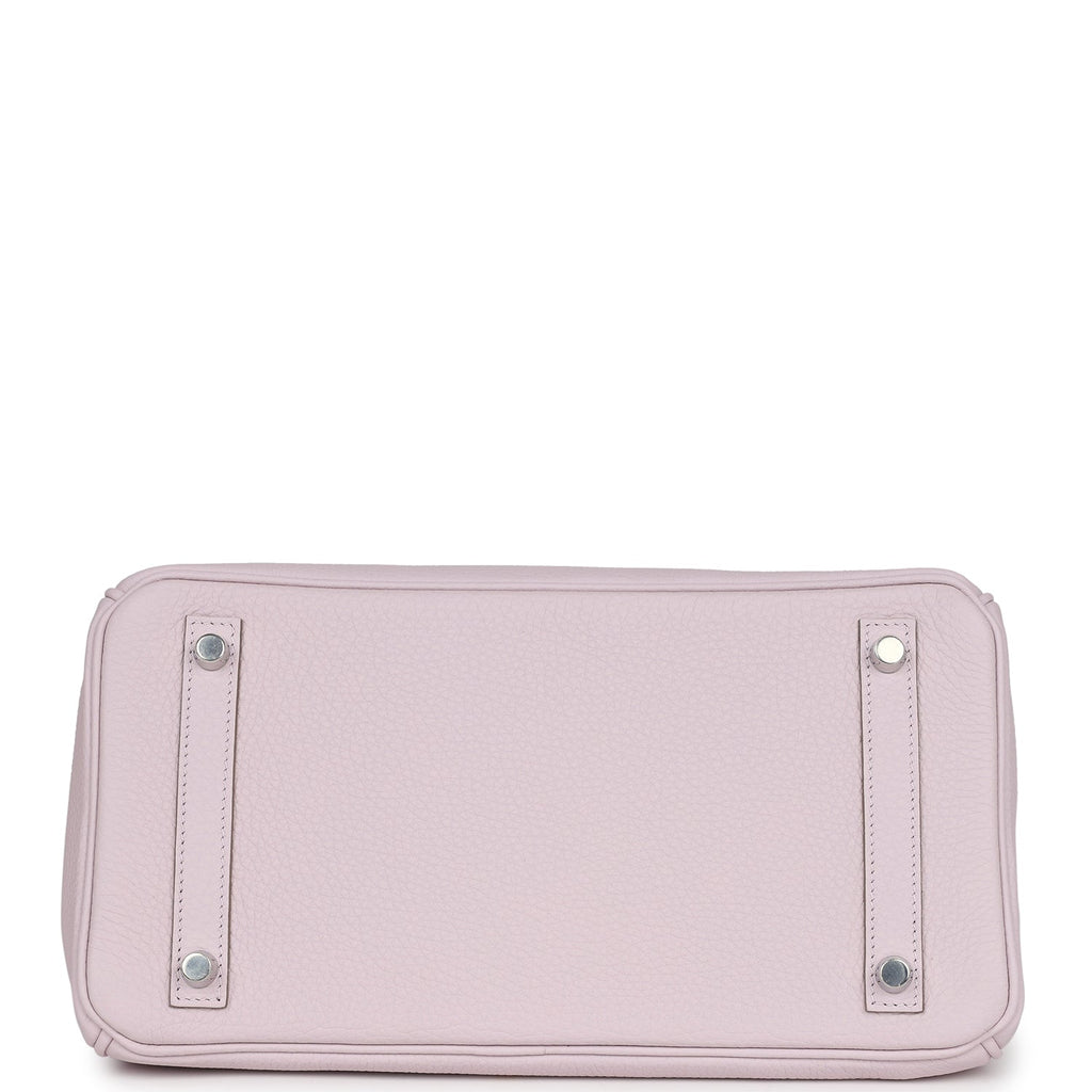 Hermes Birkin 30 Mauve Pale Clemence Palladium Hardware