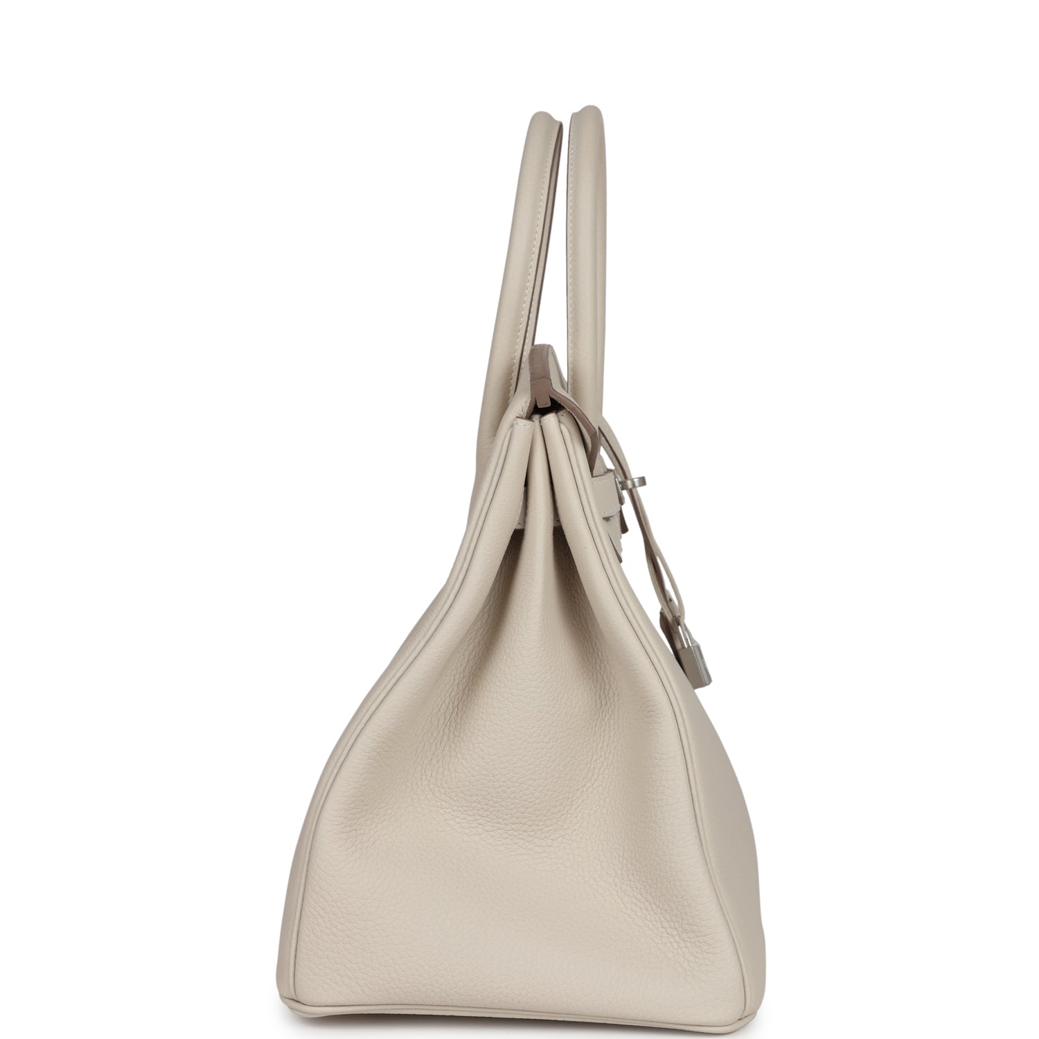 Hermes Birkin 35 Craie Togo Palladium Hardware