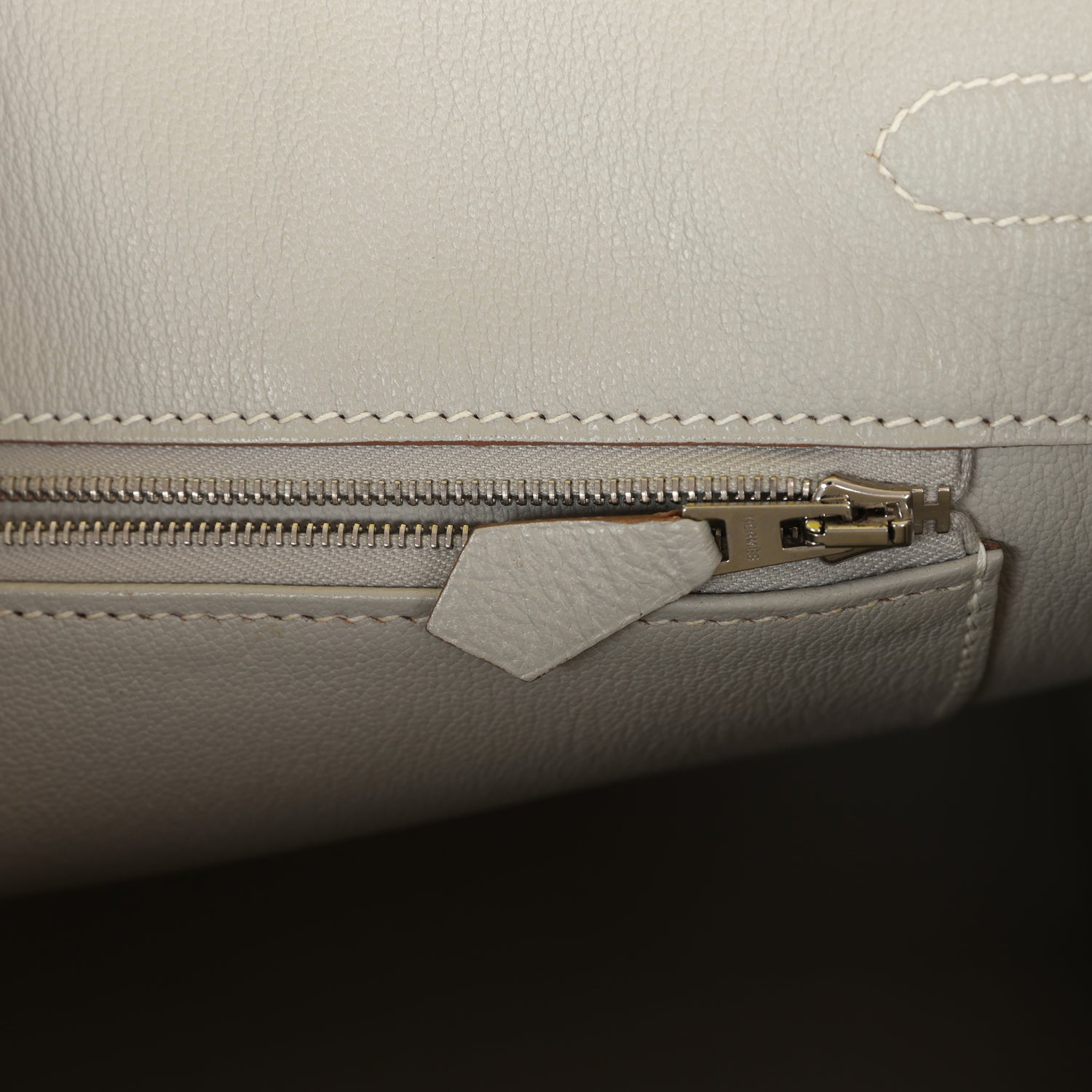 Pre-owned Hermes Birkin 35 Lime Candy Epsom Palladium Hardware