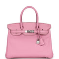 New Hermes Birkin 30 Bubblegum Swift Palladium Hardware