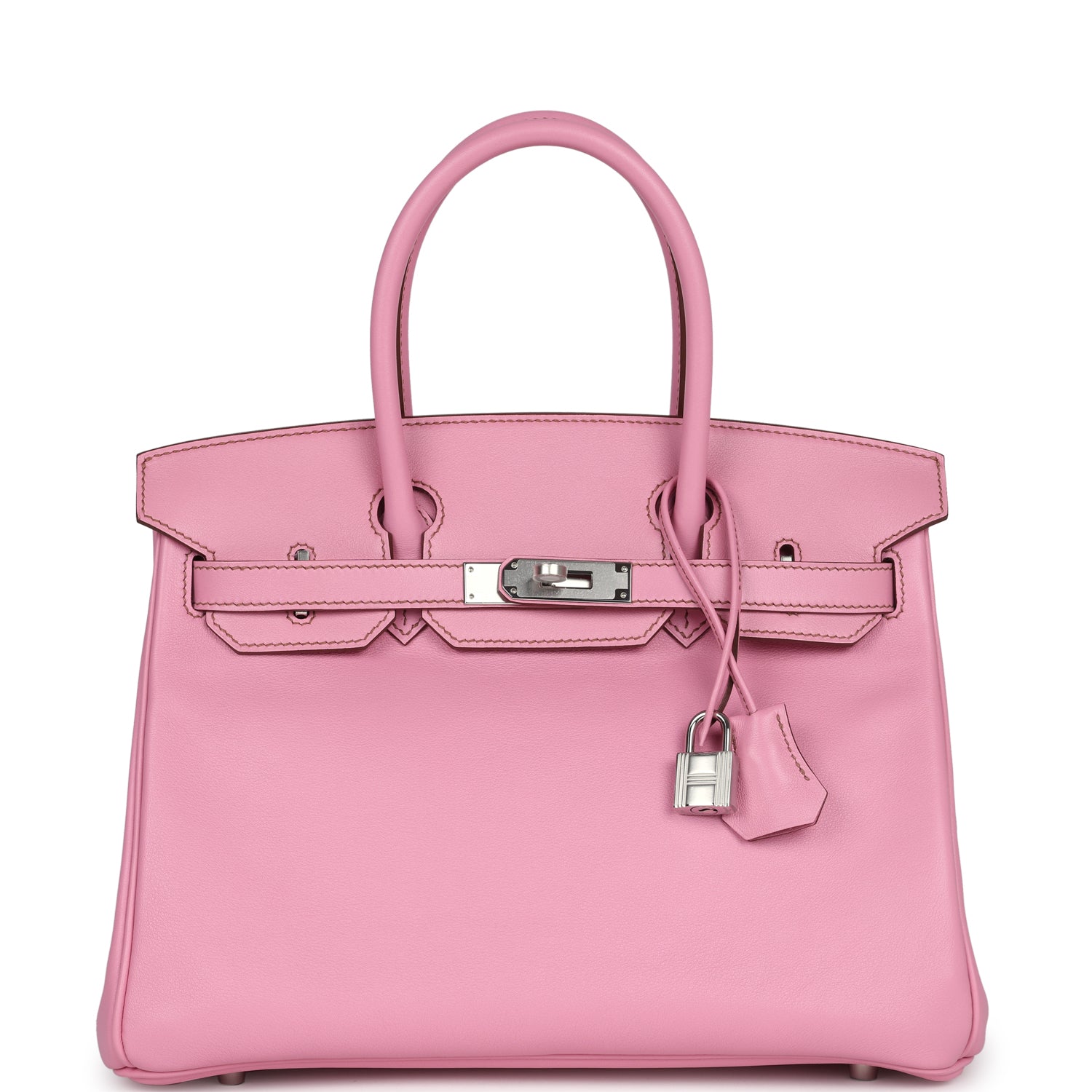 New Hermes Birkin 30 Bubblegum Swift Palladium Hardware