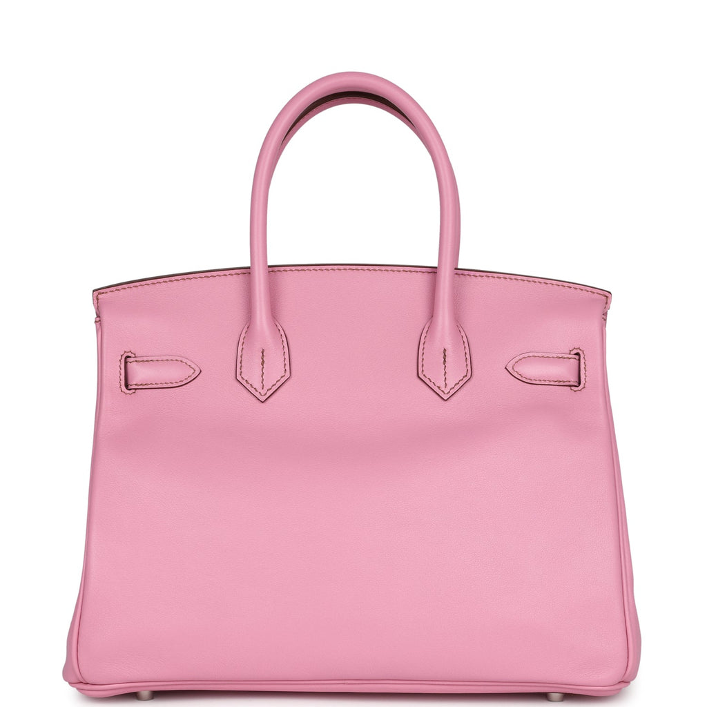 New Hermes Birkin 30 Bubblegum Swift Palladium Hardware
