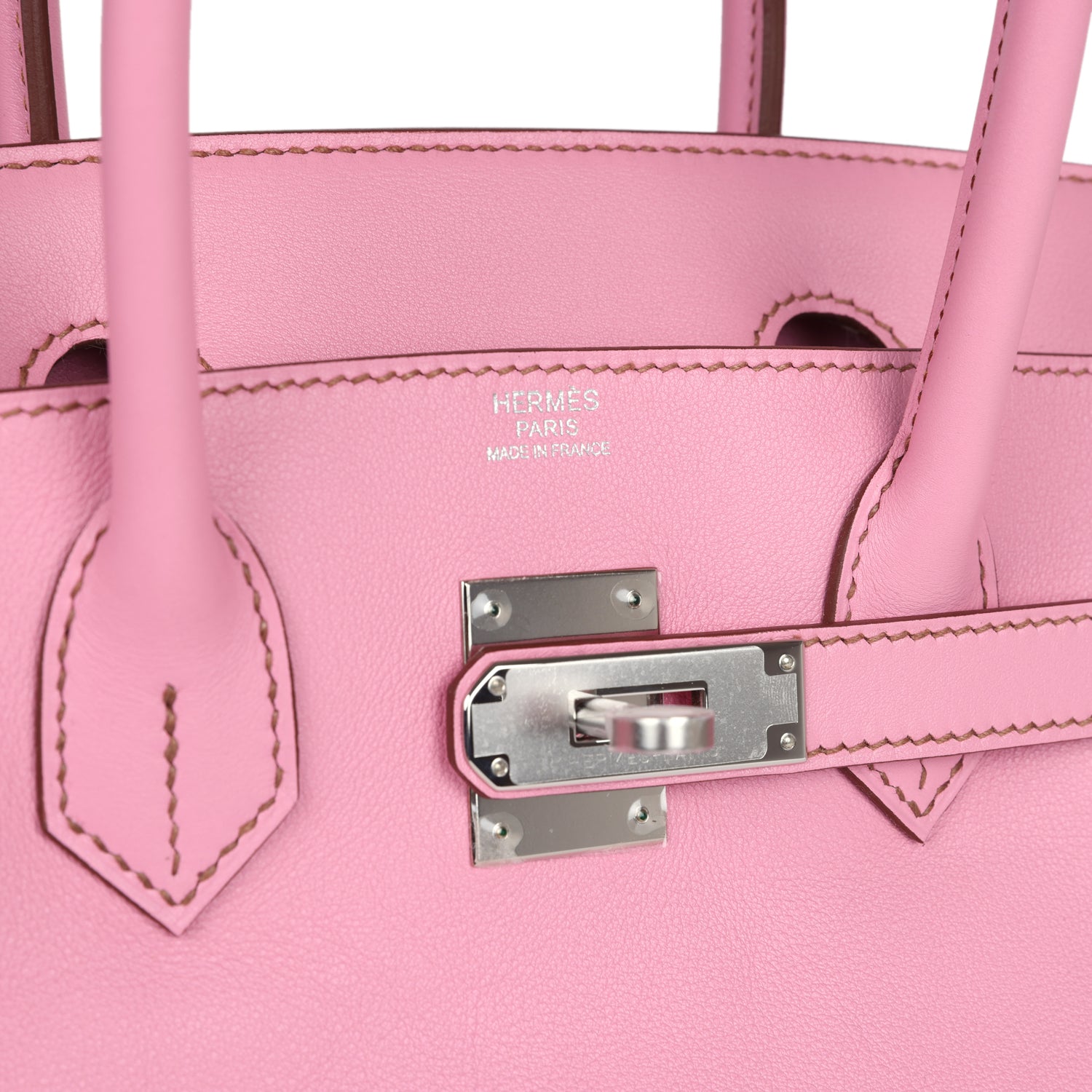 New Hermes Birkin 30 Bubblegum Swift Palladium Hardware