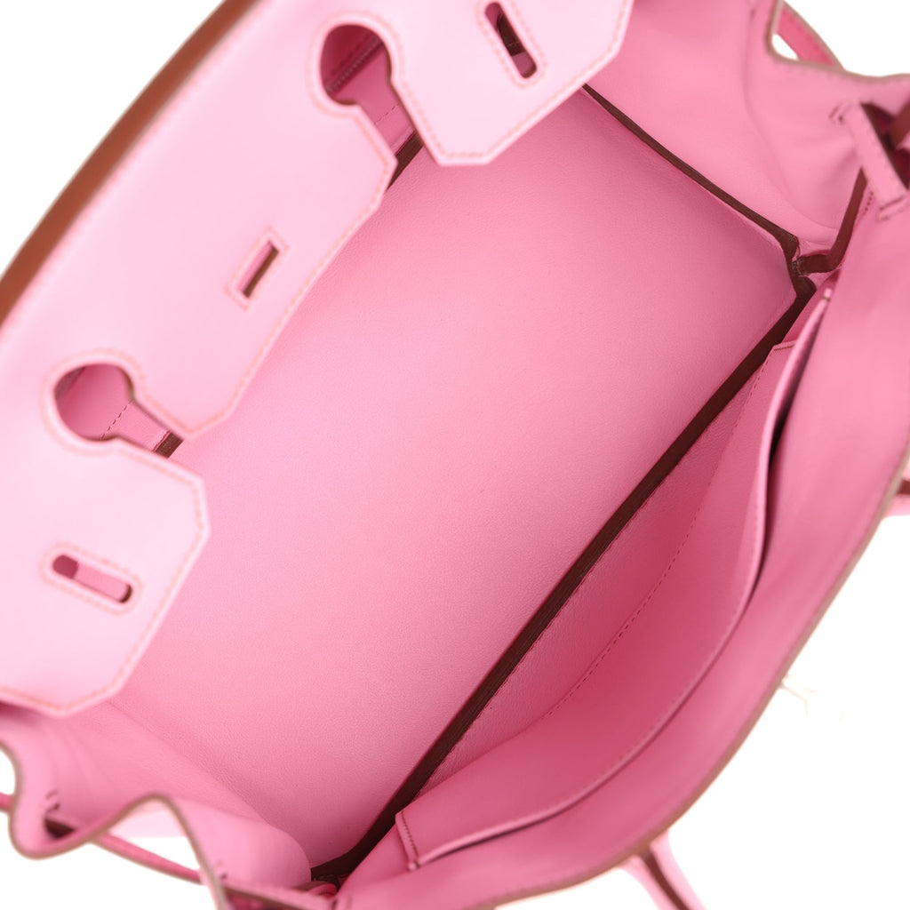 New Hermes Birkin 30 Bubblegum Swift Palladium Hardware