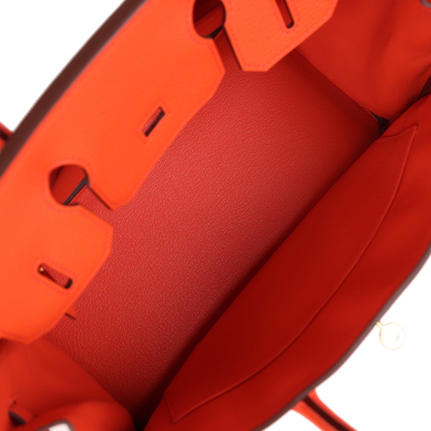 Hermes Birkin 30 Orange Poppy Clemence Gold Hardware