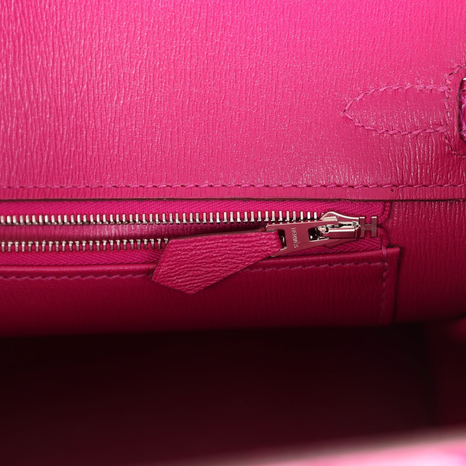 Hermes Birkin 25 Rose Scheherazade Shiny Porosus Crocodile Palladium Hardware