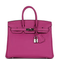 New Hermes Birkin 25 Magnolia Togo Palladium Hardware