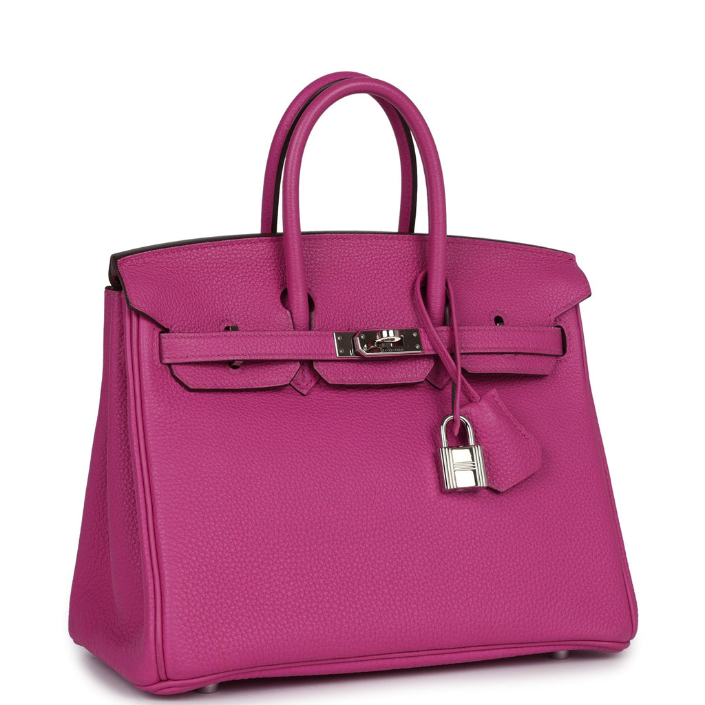 New Hermes Birkin 25 Magnolia Togo Palladium Hardware