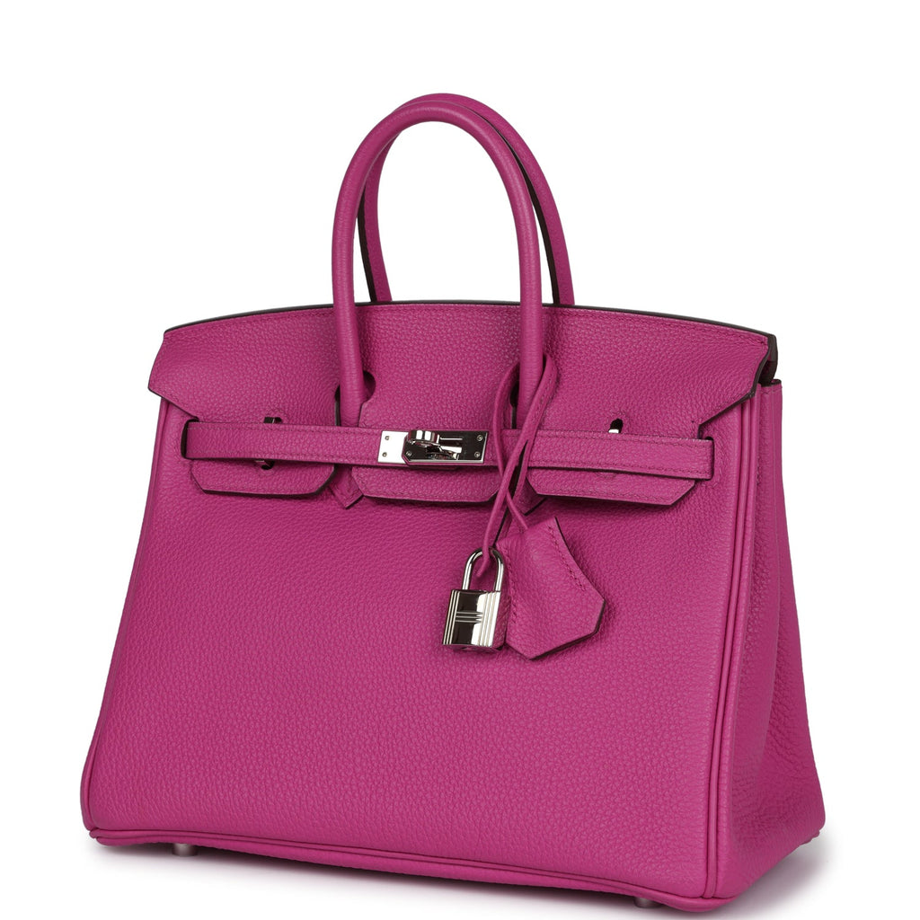 New Hermes Birkin 25 Magnolia Togo Palladium Hardware