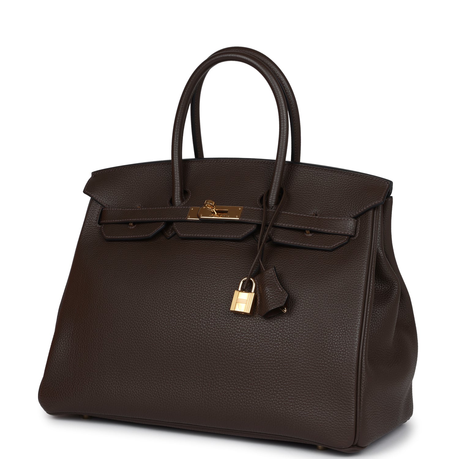 Hermes Birkin 35 Chocolate Togo Gold Hardware