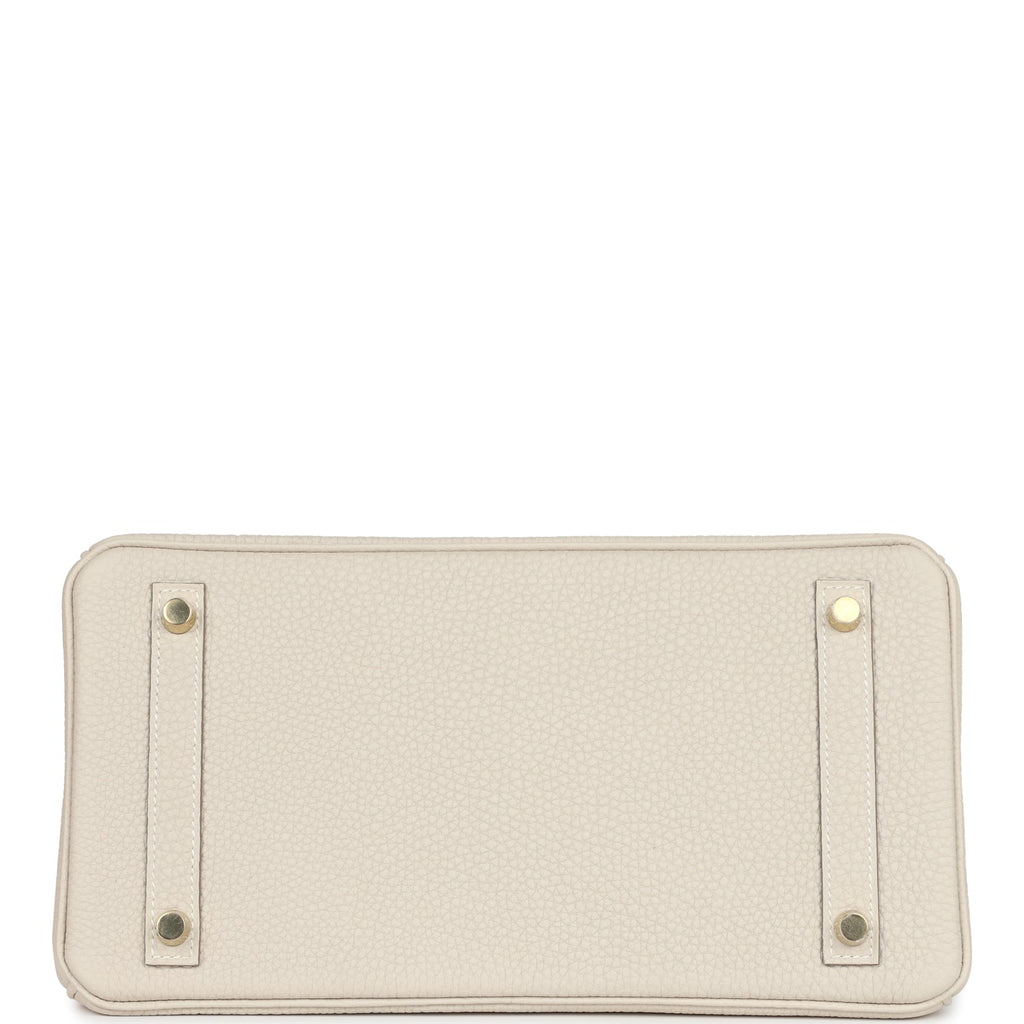 Hermes Birkin 30 Craie Togo Gold Hardware