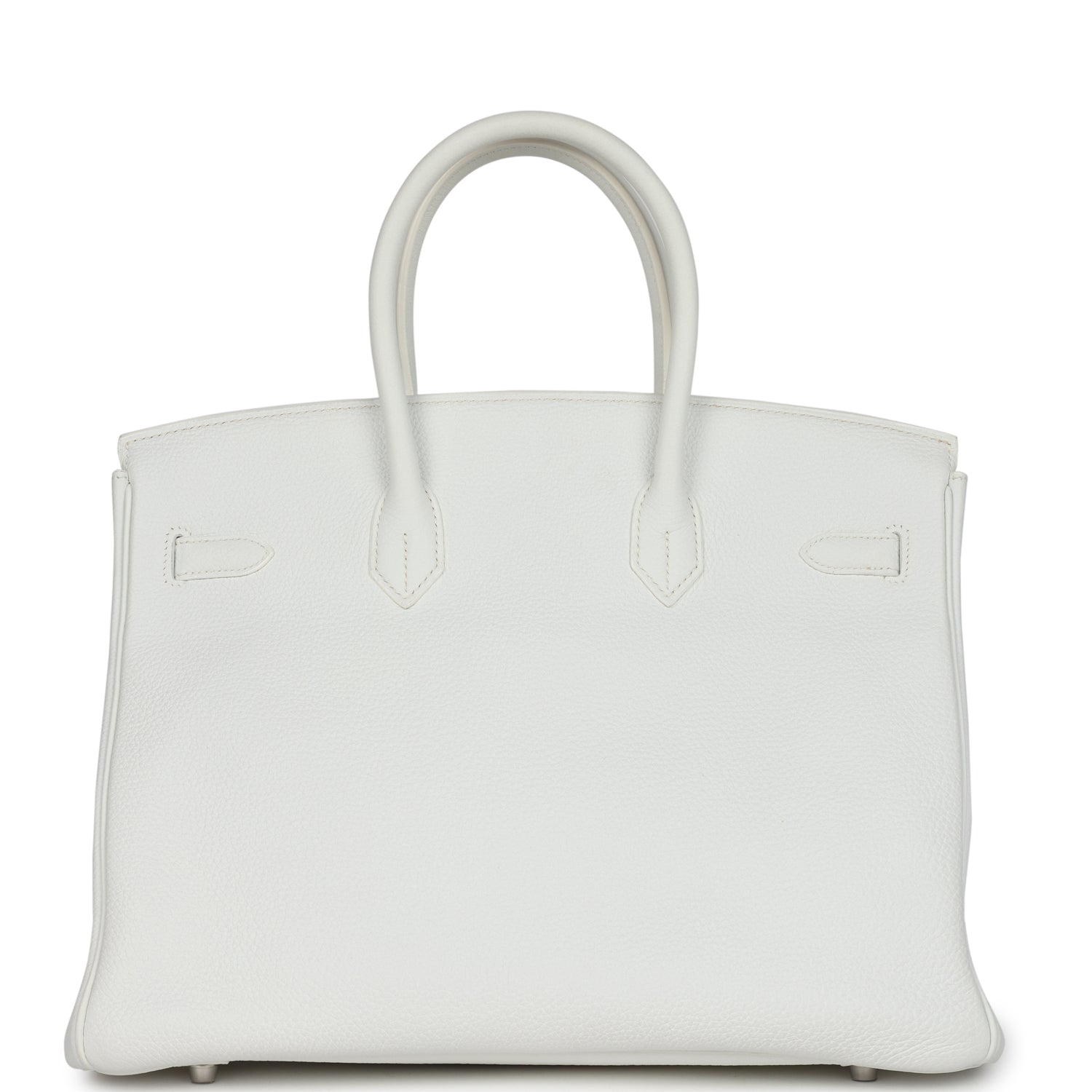 Hermes Birkin 35 White Clemence Palladium Hardware