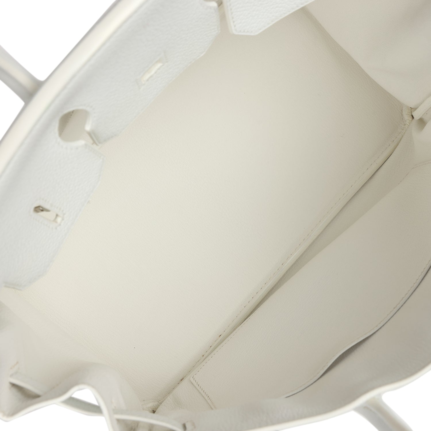 Hermes Birkin 35 White Clemence Palladium Hardware