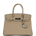 New Hermes Birkin 30 Trench Togo Palladium Hardware