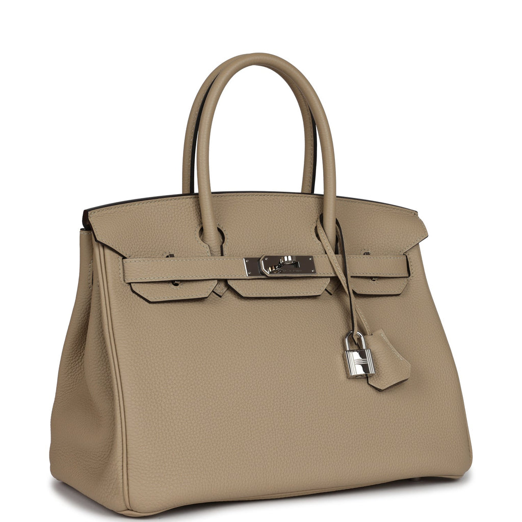 New Hermes Birkin 30 Trench Togo Palladium Hardware