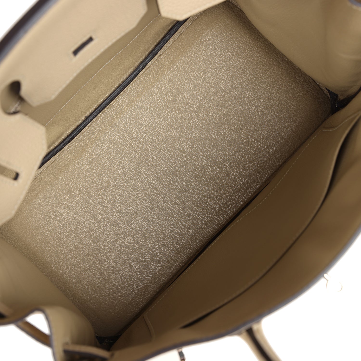 New Hermes Birkin 30 Trench Togo Palladium Hardware