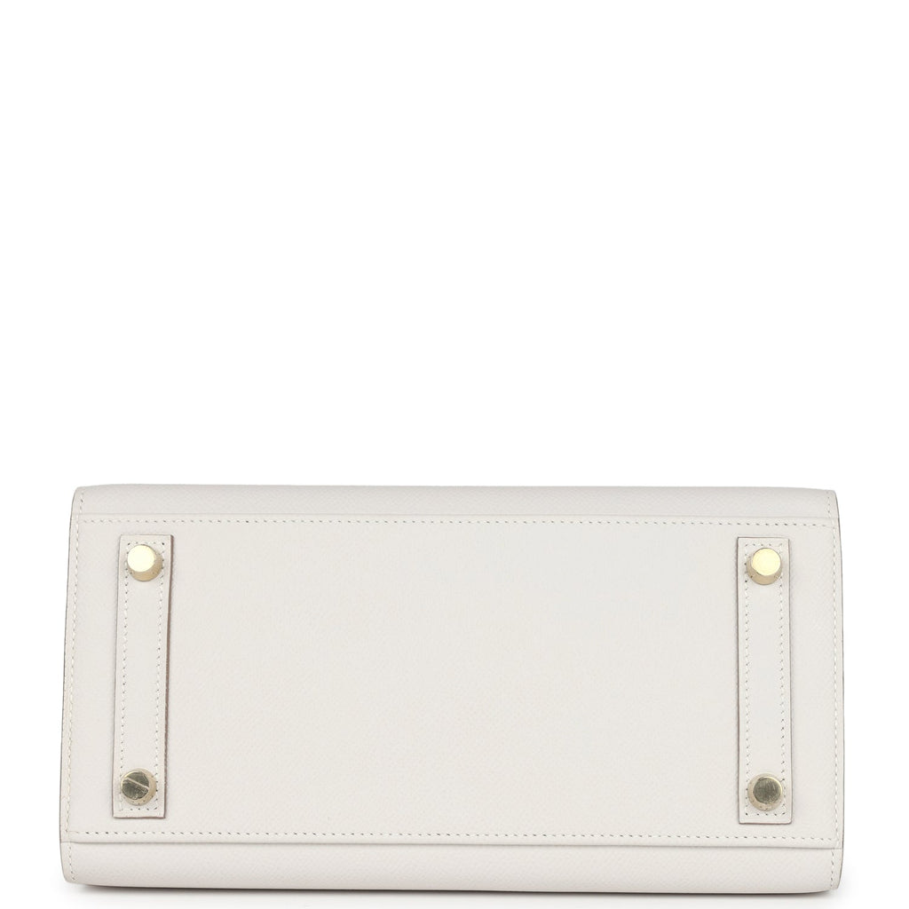 Hermes Birkin Sellier 25 Gris Pale Epsom Gold Hardware