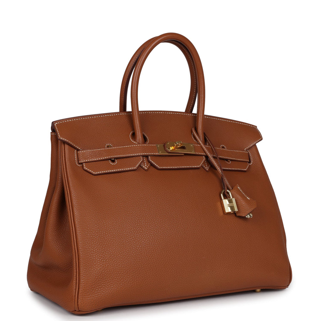 New Hermes Birkin 35 Gold Togo Gold Hardware