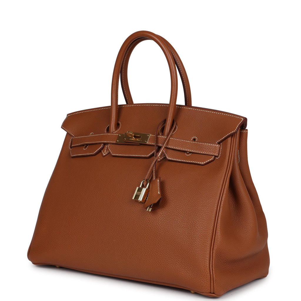 New Hermes Birkin 35 Gold Togo Gold Hardware