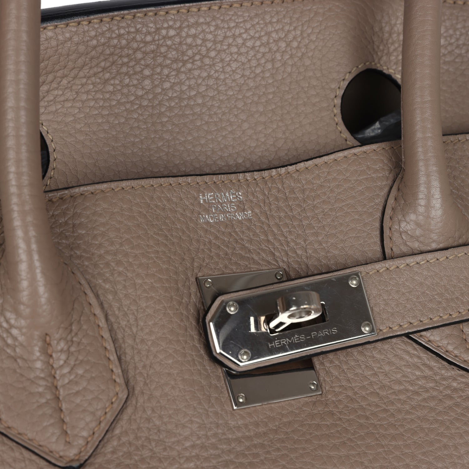 Hermes Shoulder Birkin 42 JPG Gris Tourterelle Clemence Palladium Hardware