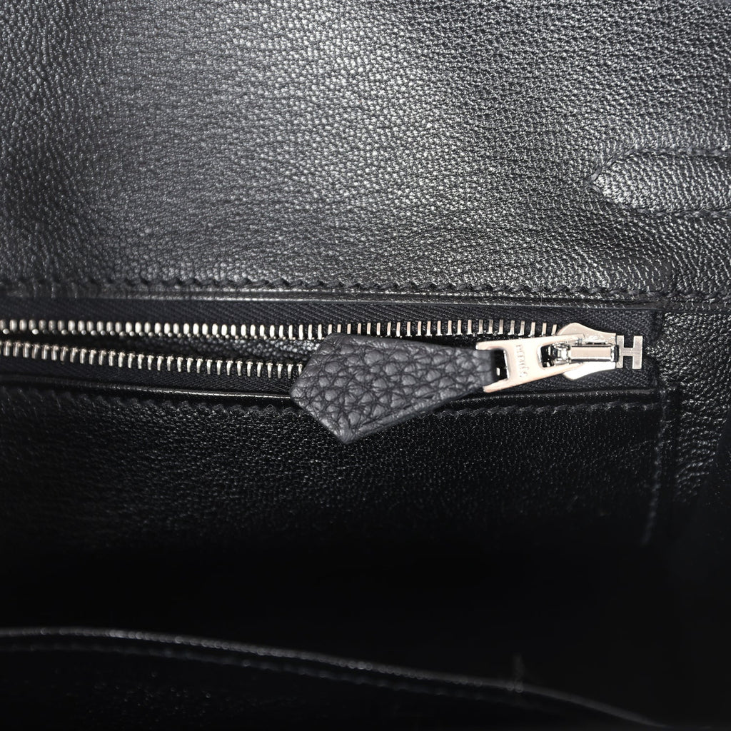 Hermes Birkin 25 Black Togo Palladium Hardware