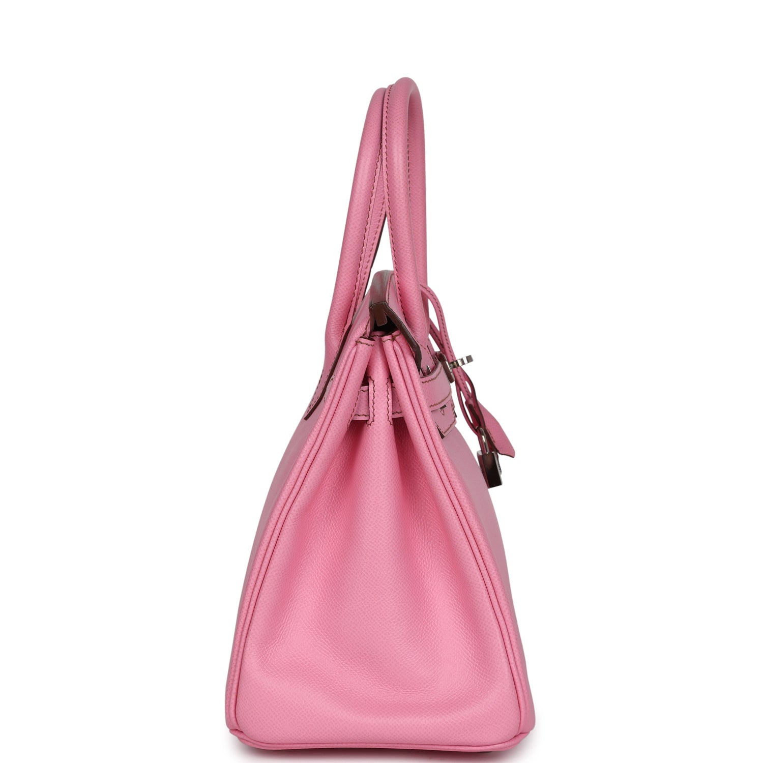 New Hermes Birkin 30 Bubblegum Epsom Palladium Hardware