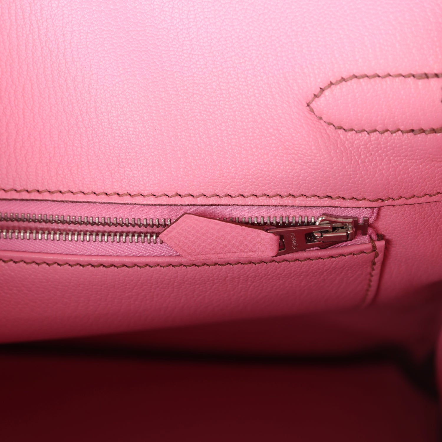 New Hermes Birkin 30 Bubblegum Epsom Palladium Hardware