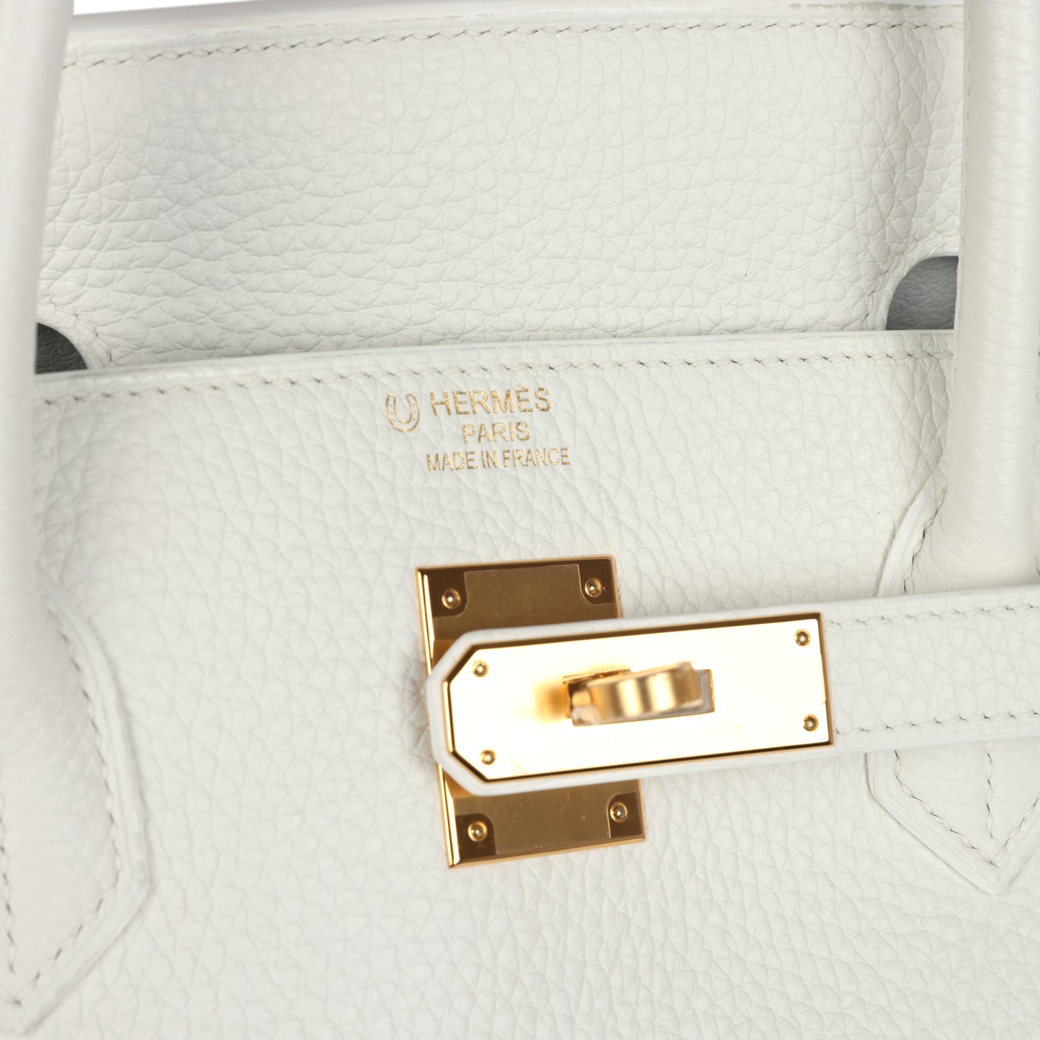 Hermes Special Order (HSS) Birkin 40 White Verso Clemence Gold Hardware