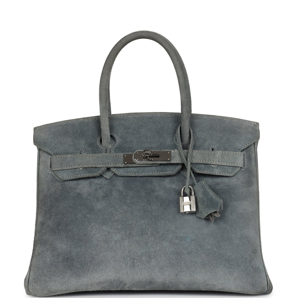 New Hermes Birkin 30 Gris Fume Doblis Palladium Hardware
