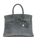 New Hermes Birkin 30 Gris Fume Doblis Palladium Hardware