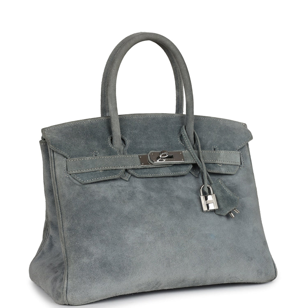 New Hermes Birkin 30 Gris Fume Doblis Palladium Hardware