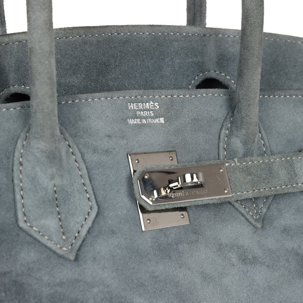 New Hermes Birkin 30 Gris Fume Doblis Palladium Hardware