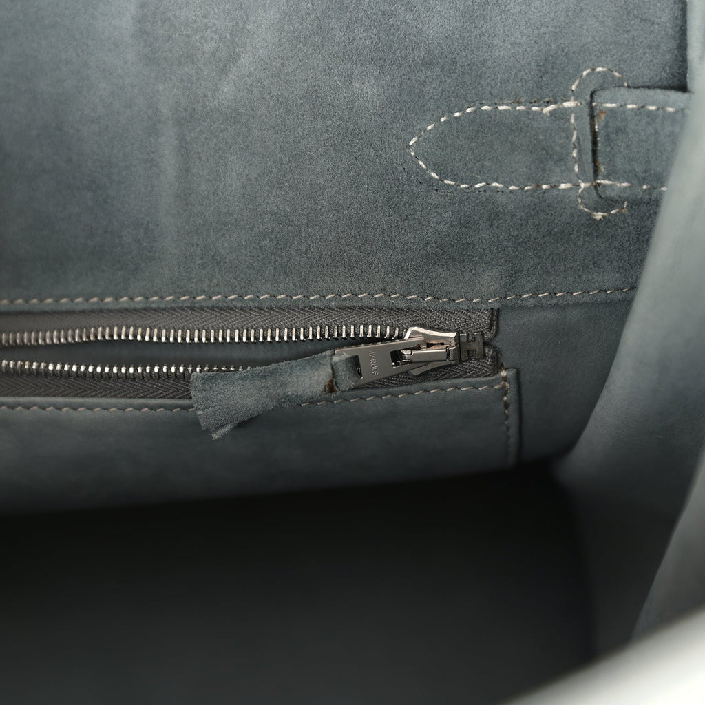 New Hermes Birkin 30 Gris Fume Doblis Palladium Hardware