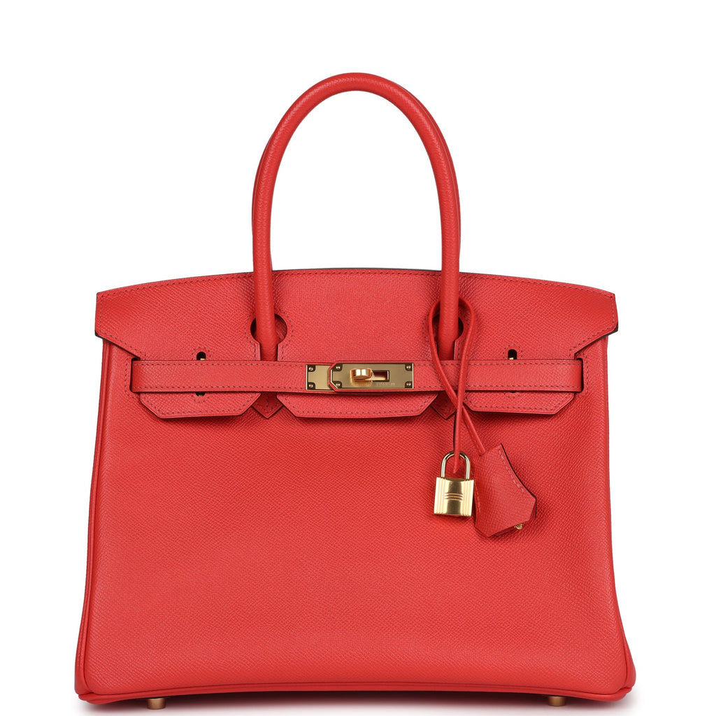 Hermes Birkin 30 Rose Jaipur Epsom Gold Hardware