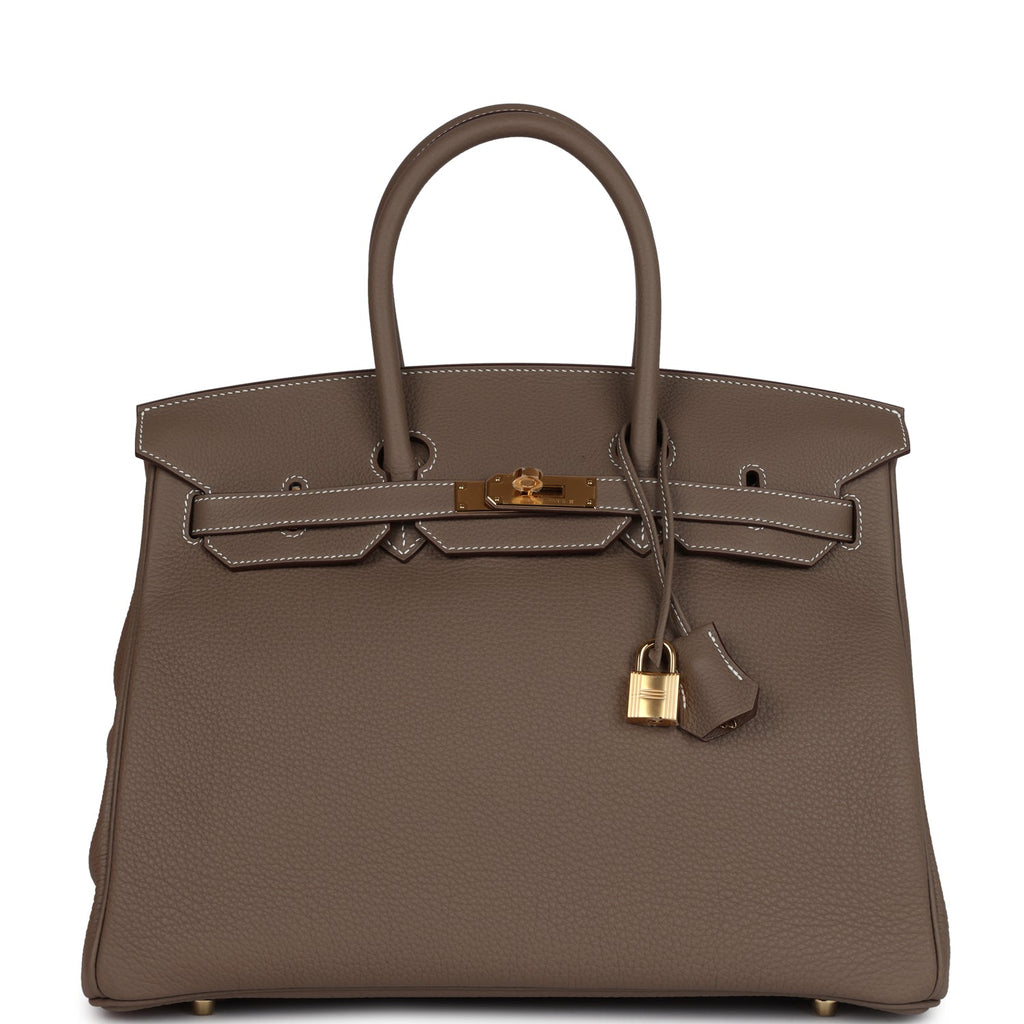 Hermes Birkin 35 Etoupe Togo Gold Hardware