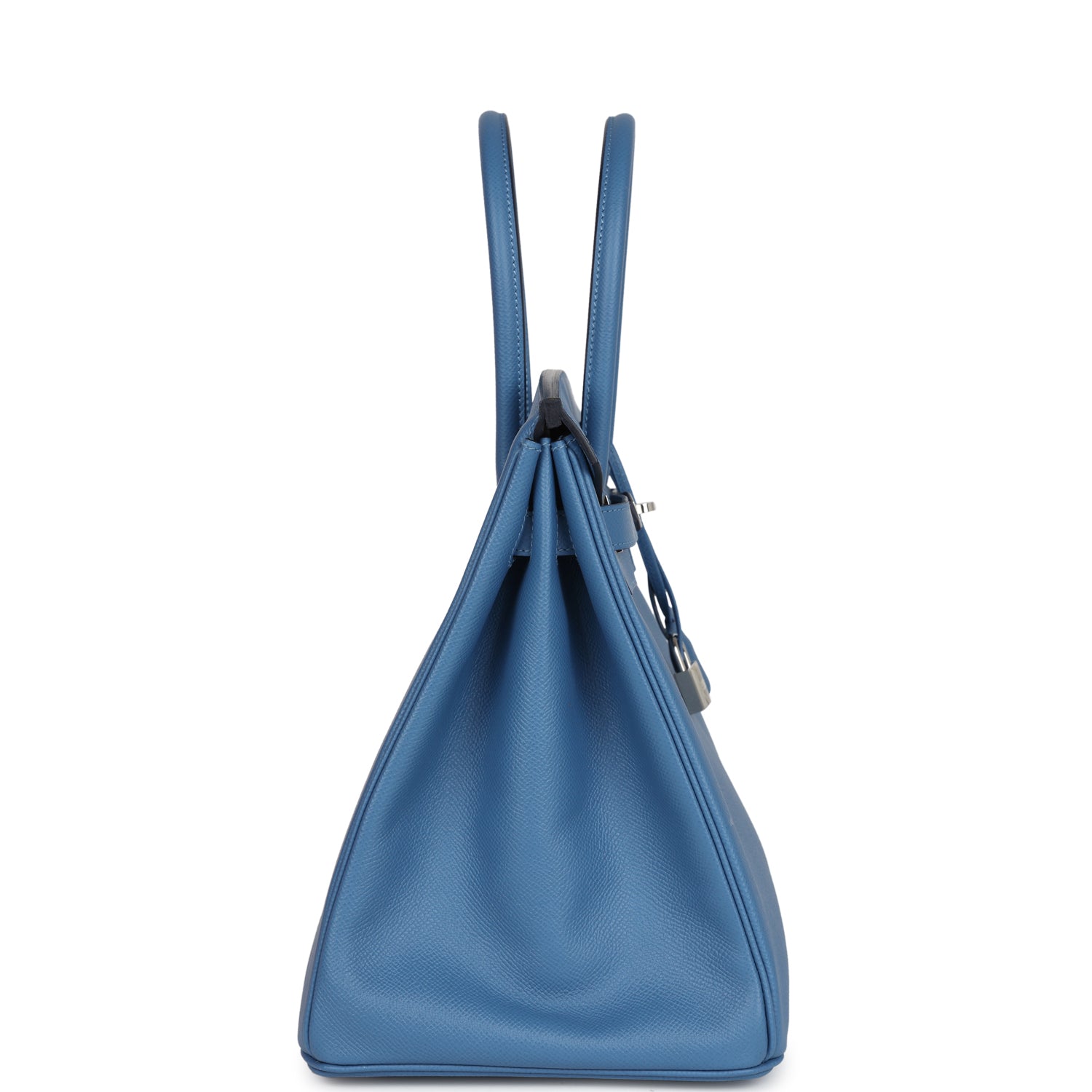 New Hermes Birkin 35 Bleu Azur Epsom Palladium Hardware
