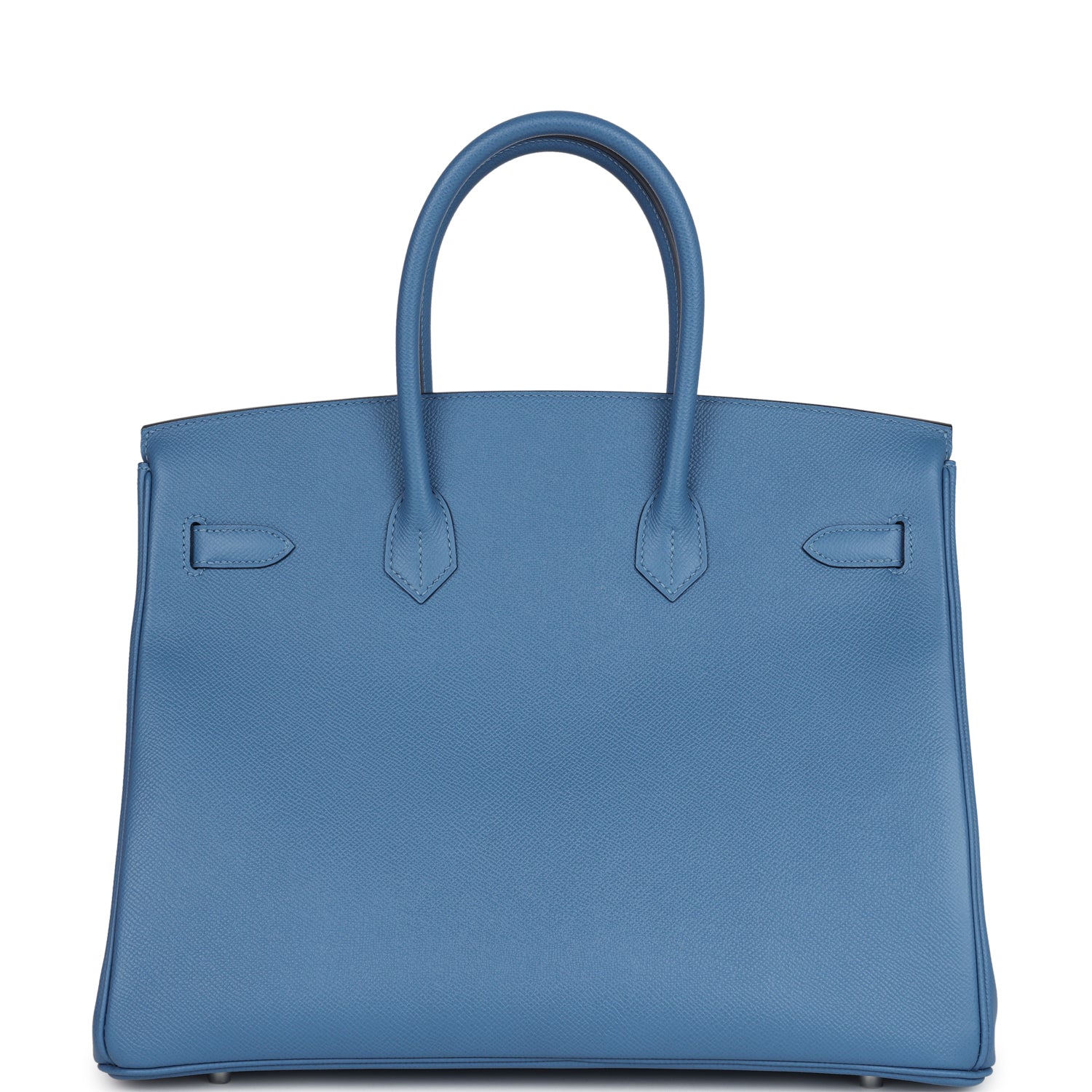 New Hermes Birkin 35 Bleu Azur Epsom Palladium Hardware