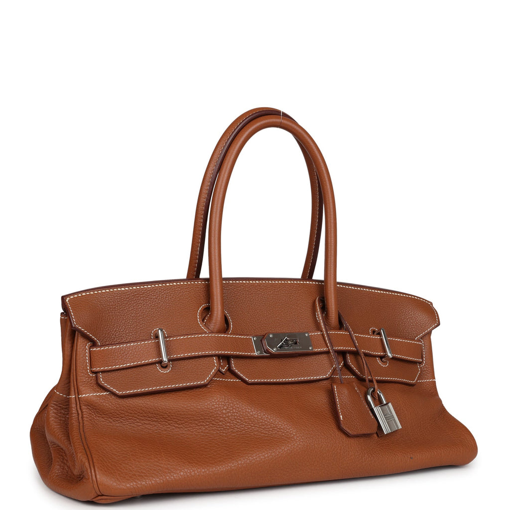 New Hermes Shoulder Birkin 42 JPG Gold Clemence Palladium Hardware