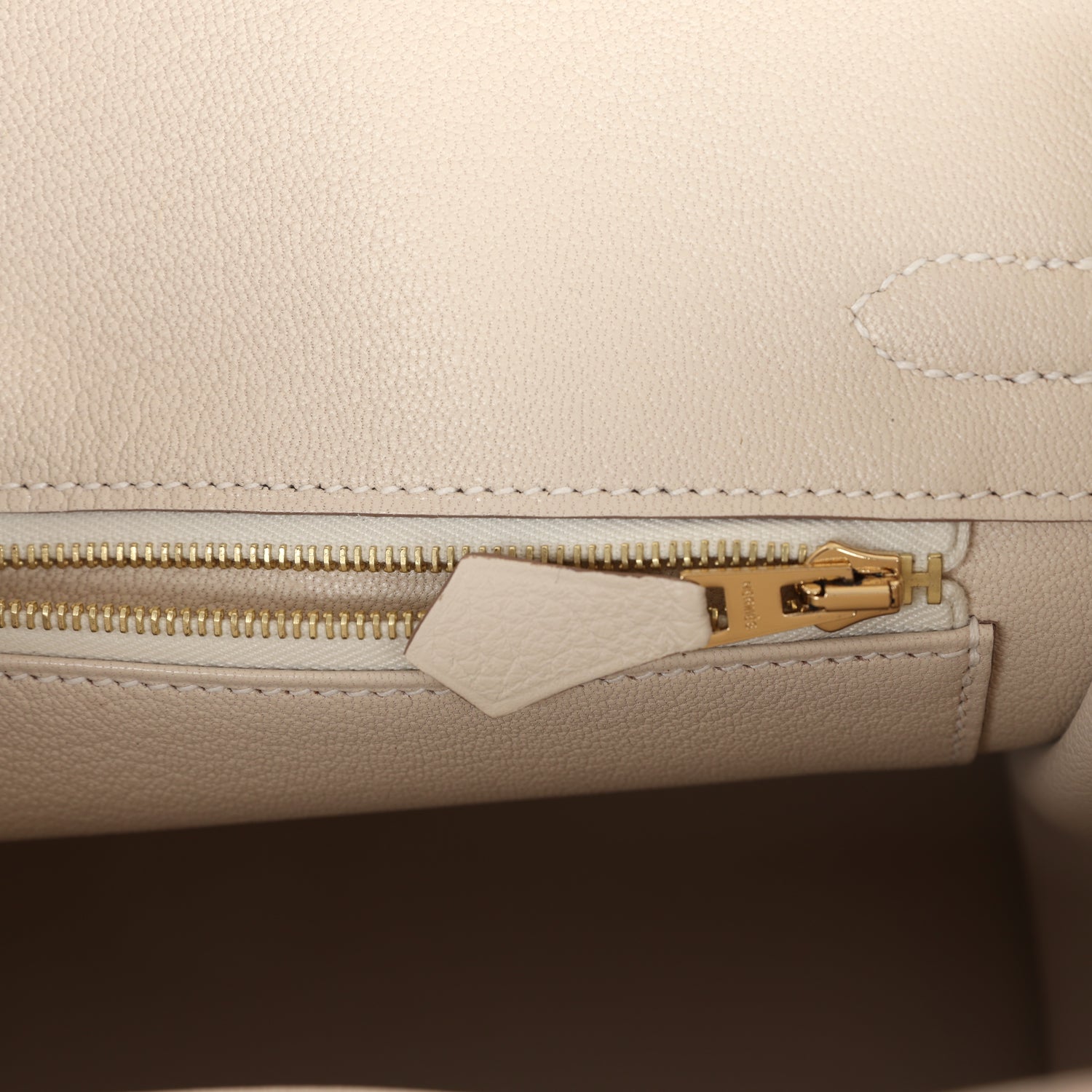 Hermes Birkin 25 Craie Togo Rose Gold Hardware