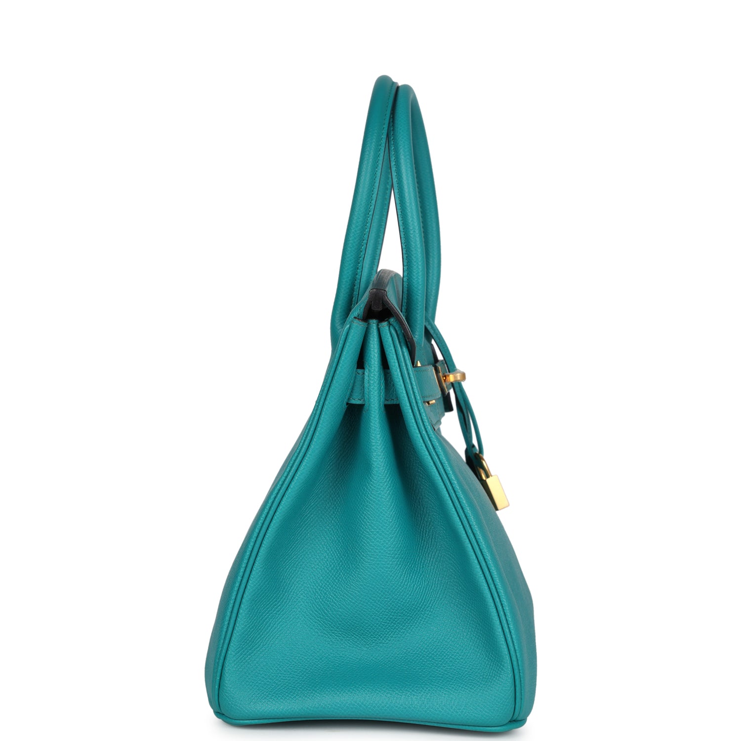 New Hermes Special Order (HSS) Birkin 30 Bleu Paon Epsom Gold Hardware