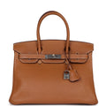 Hermes Birkin 30 Gold Togo Palladium Hardware